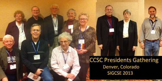 CCSC Presidents at SIGCSE 2013