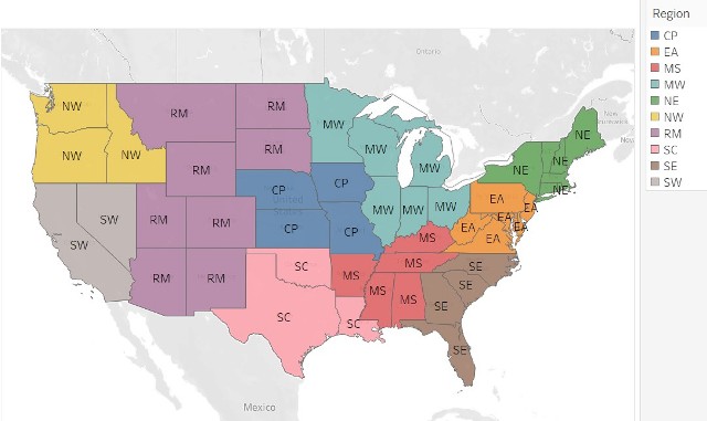 CCSC Regional Map